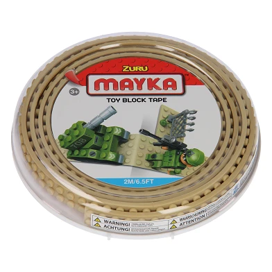 Mayka Block Tape Zandkleur, 2-nops 2 meter