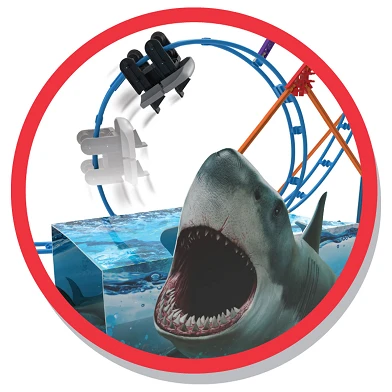 K'Nex Thrill Rides - Shark Attack Coaster, 170dlg