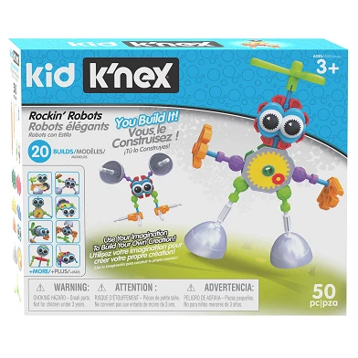 Kid K'Nex Bauset - Rockin' Robots, 50 Teile.