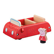 Peppa Pig Auto met Speelfiguur Hout