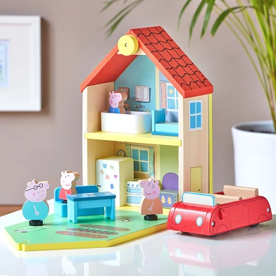 Maison de poupée en bois Peppa Pig avec accessoires