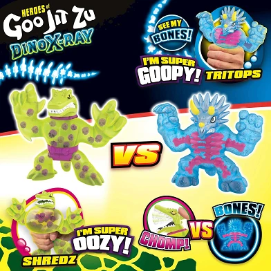 Goo Jit Zu Dino Xray - Tritops vs Shredz