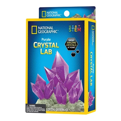 Ensemble de culture de cristal National Geographic violet