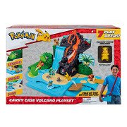 Valise à emporter Pokémon Volcan avec coffret de jeu Pikachu