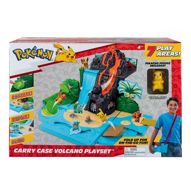 Pokémon-Mitnahmekoffer Vulkan mit Pikachu-Spielset
