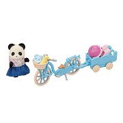 Sylvanian Families 5652 Fiets- en Skate Set Panda Meisje