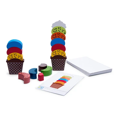 BS Toys Ice Cream Creations Holz – Balance- und Stapelspiel