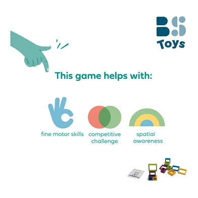 BS Toys Houten Frames Vorm en Kleuren Spel