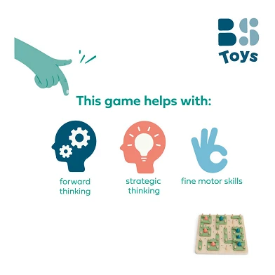 BS Toys Dots & Boxes Houten Spel