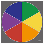 Speelkleed Primaire Kleurencirkel, 100x100cm