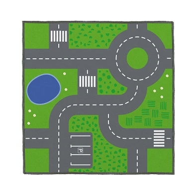 Tapis de jeu Traffic Roads, 100x100cm