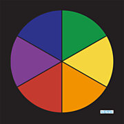Spielmatte Primary Color Circle Polyester, 100x100cm