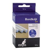 Krijt schoolbord 12stuks wit stofvrij