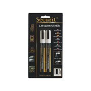 Kreidemarker Securit SMA-510 schräg weiß 2-6mm, 2St.