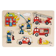 Goki Stud Puzzle Pompiers