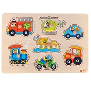 Goki Holzpuzzle Fahrzeuge, 7tlg.
