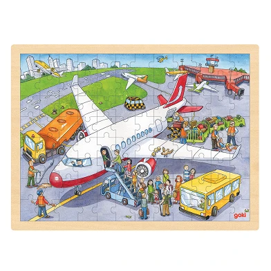 Goki Puzzle Aéroport, 96 pièces.