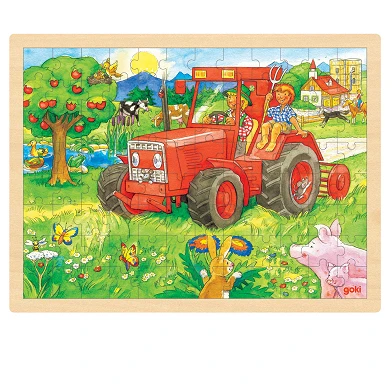 Goki Puzzle Traktor, 96tlg.