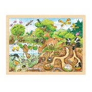 Goki Puzzle Natur, 96 Teile