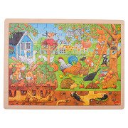 Puzzle en bois Goki - La vie au jardin