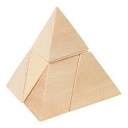 Goki Houten Pyramide Puzzel in Opbergzakje