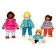 Goki Flexibele Poppen Interculturele Familie, 4st.