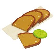 Goki Brotbrett mit Sandwiches Holz