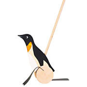 Holzschubfigur Pinguin