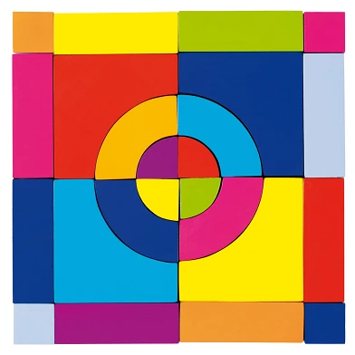 Houten Blok- en legpuzzel - Kleur