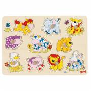 Goki Holzpuzzle Tiere Baby
