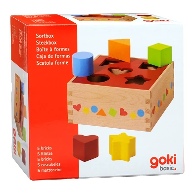 Boîte de tri en bois Goki Basic