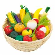 Goki Fruits et légumes dans un panier, 23 pièces.