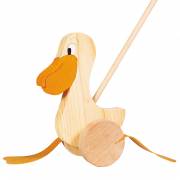 Holzschubfigur Pelikan