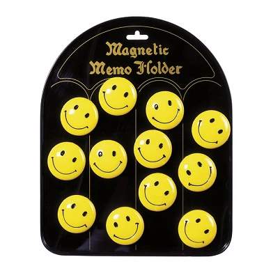 Goki Memo-Magnete Smiley, 12 Stk.