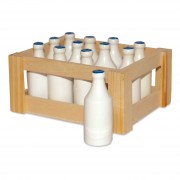 Melkfles set van 12 in kist