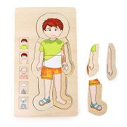 Houten Lichaamspuzzel Jongen, 29st.