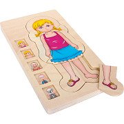 Small Foot - Corps en bois Puzzle Girl, 29e.