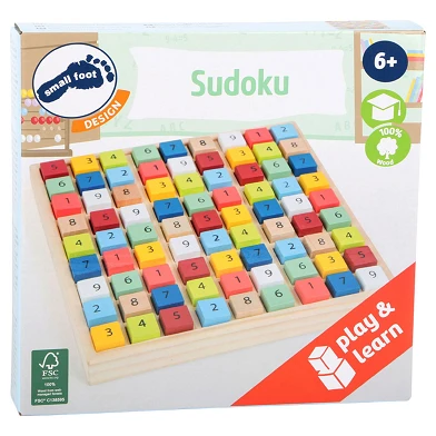Small Foot - Holz-Sudoku-Spiel, Farbe, 82 Stück.