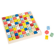 Holz-Sudoku-Spiel Color, 82tlg.