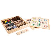 Klassische Spiele aus Holz 9in1