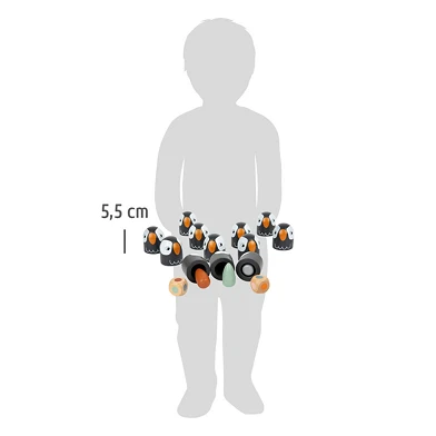 Small Foot - Jeu de mémo en bois Pingouin, 26dlg.