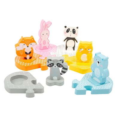 Small Foot - Holzformpuzzle Tiere