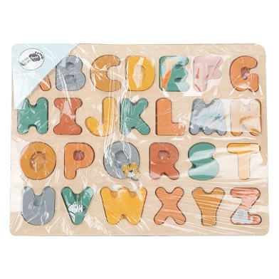Small Foot - Puzzle alphabet en bois Safari