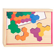Holzformpuzzle Hexagon