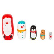 Small Foot - Matroschka-Puppen aus Holz Weihnachten