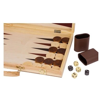 Small Foot - Jeu d'échecs et backgammon en bois