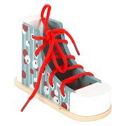 Small Foot - Chaussure à lacets en bois avec lacet