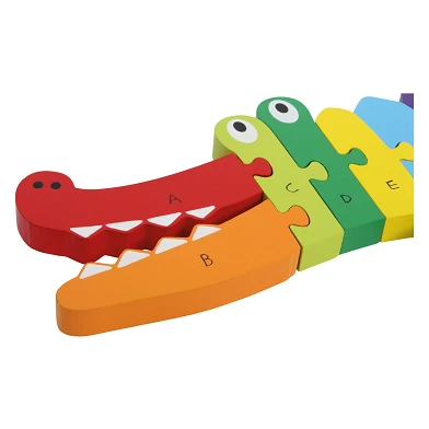 Small Foot - ABC Krokodil-Puzzle aus Holz, 26dlg.