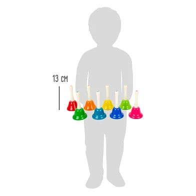 Small Foot - Clochettes colorées, lot de 8