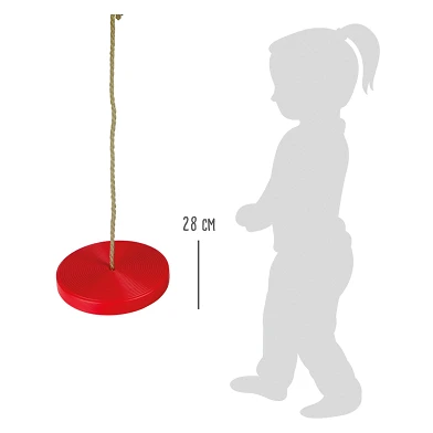 Small Foot - Disque à Bascule Rouge, 175cm